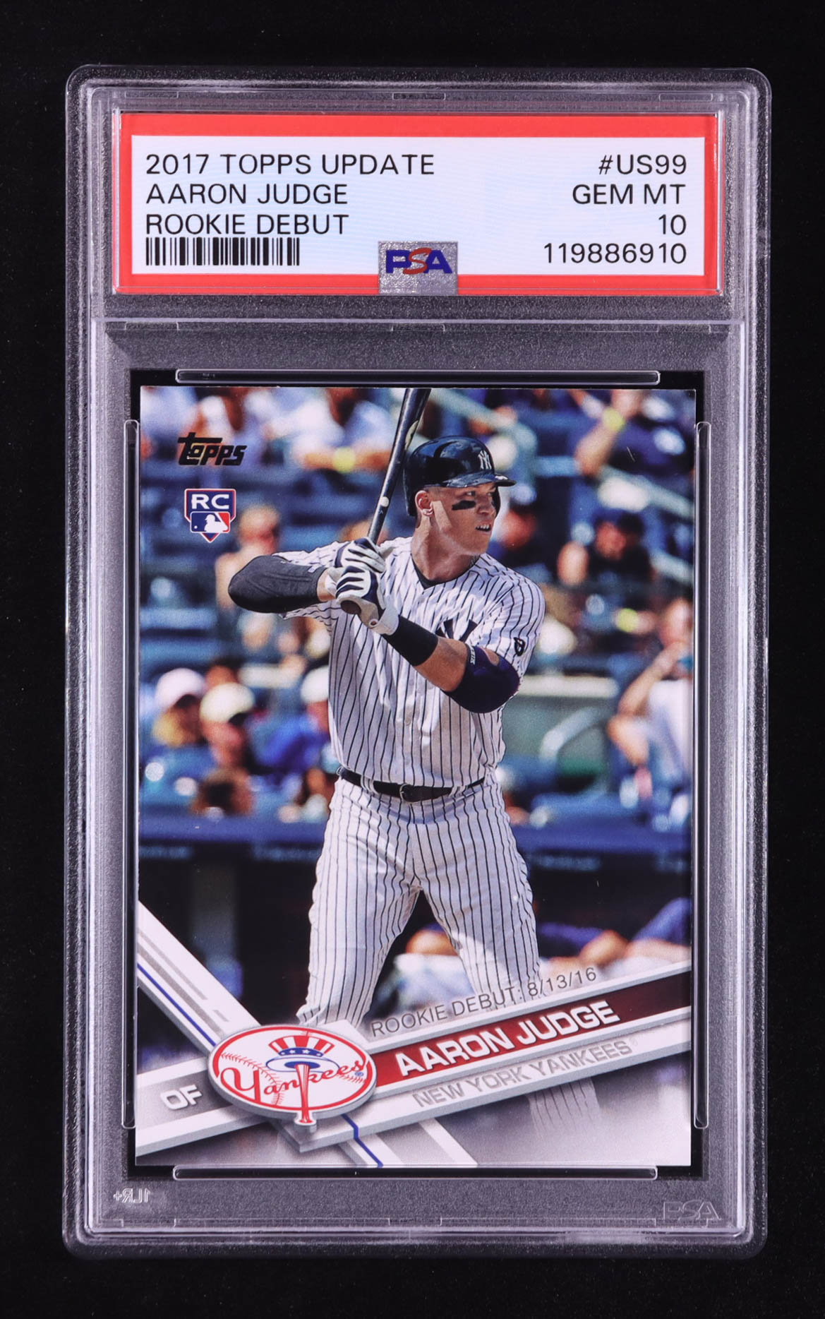 Aaron Judge 2017 Topps Update #US99A RD RC (PSA 10) at PristineAuction.com Aaron Judge 2017 Topps Update #US99A RD RC (PSA 10) at PristineAuction.com