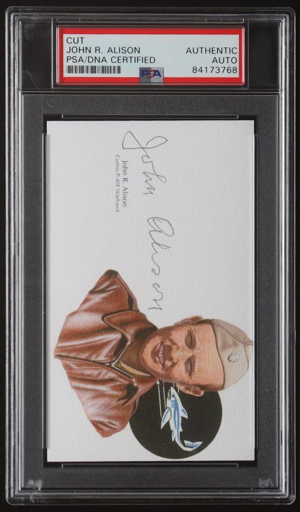 John R. Alison Signed 3x5 Cut (PSA) at PristineAuction.com John R. Alison Signed 3x5 Cut (PSA) at PristineAuction.com
