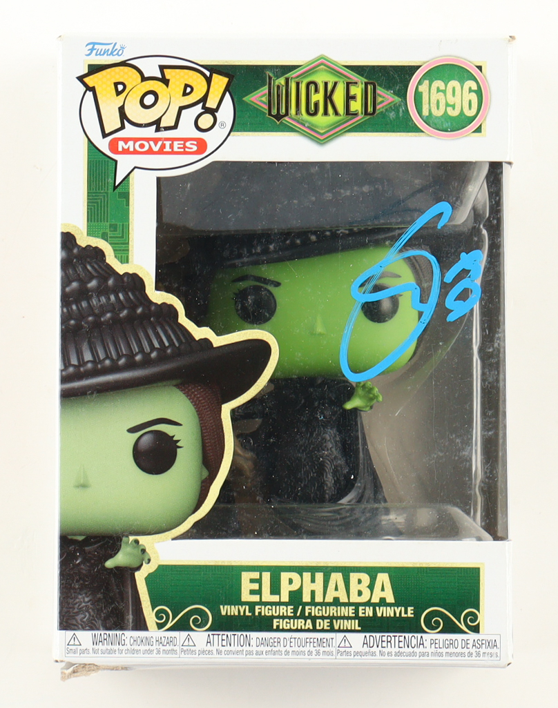 Cynthia Erivo Signed "Wicked" #1696 Elphaba Funko Pop! Vinyl Figure (ACOA) at PristineAuction.com Cynthia Erivo Signed "Wicked" #1696 Elphaba Funko Pop! Vinyl Figure (ACOA) at PristineAuction.com