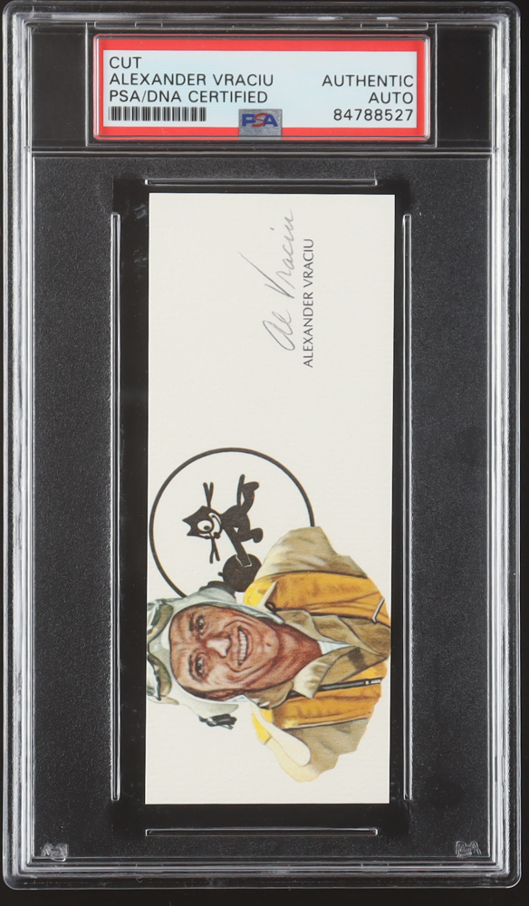 Alexander Vraciu Signed 2x5 Cut (PSA) at PristineAuction.com Alexander Vraciu Signed 2x5 Cut (PSA) at PristineAuction.com