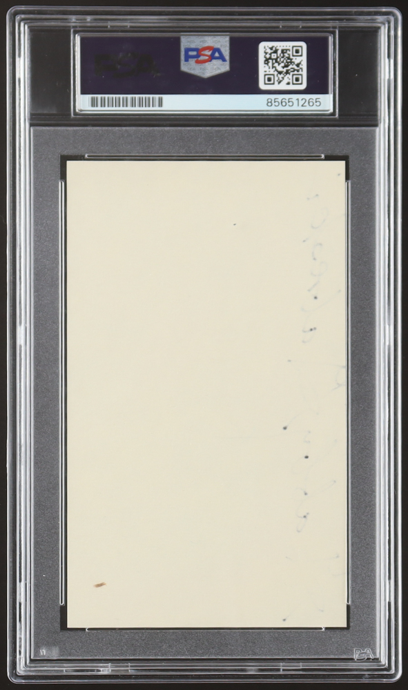 Gabby Gabreski Signed 3x5 Cut (PSA) at PristineAuction.com Gabby Gabreski Signed 3x5 Cut (PSA) at PristineAuction.com