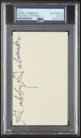 Gabby Gabreski Signed 3x5 Cut (PSA) at PristineAuction.com