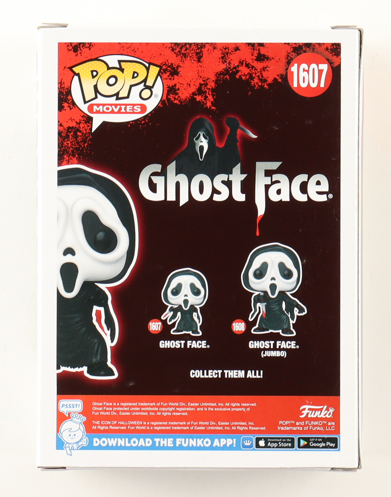 David Arquette Signed "Ghost Face" #1607 Ghost Face Funko Pop! Vinyl Figure (ACOA) at PristineAuction.com David Arquette Signed "Ghost Face" #1607 Ghost Face Funko Pop! Vinyl Figure (ACOA) at PristineAuction.com