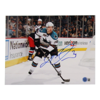 Logan Couture Signed Sharks 8x10 Photo (Beckett) at PristineAuction.com