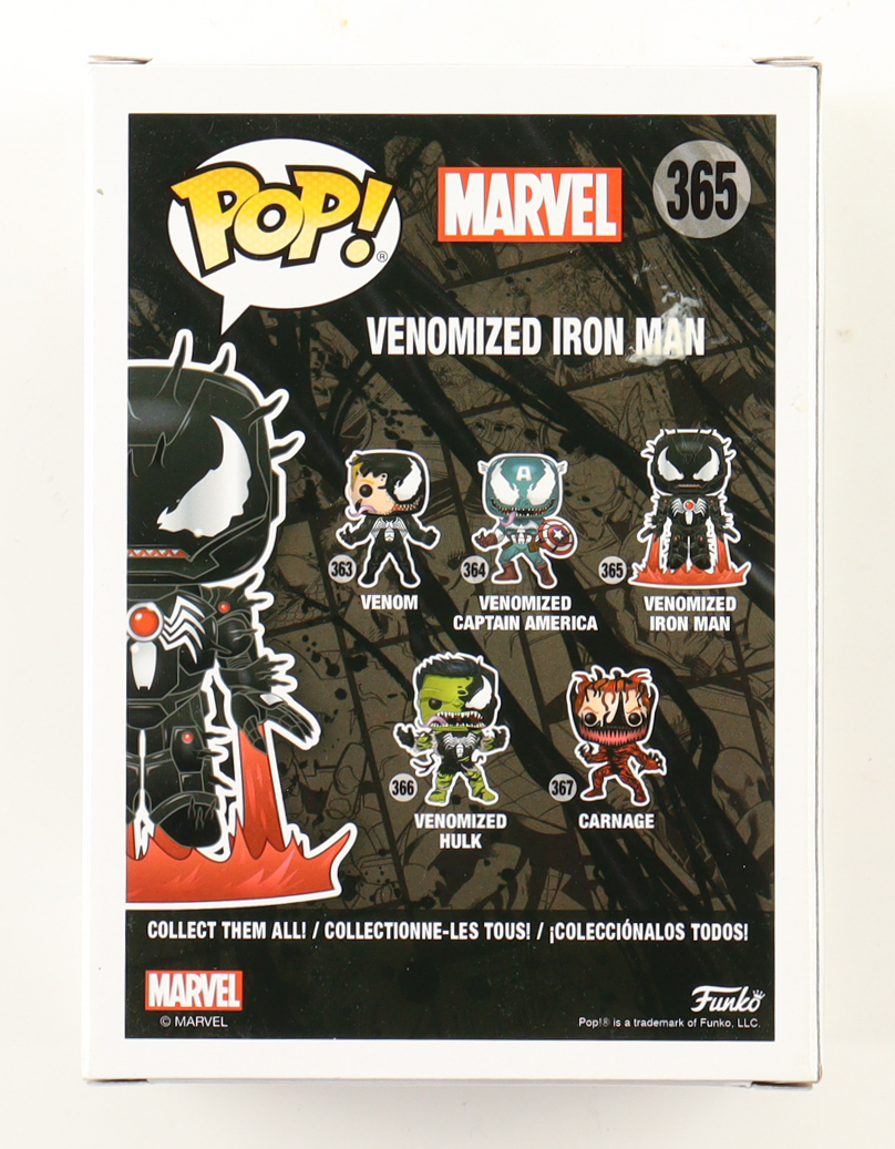 Tom Hardy Signed "Venom" #365 Venomized Iron Man Bobble-Head Funko Pop! Vinyl Figure (ACOA) at PristineAuction.com Tom Hardy Signed "Venom" #365 Venomized Iron Man Bobble-Head Funko Pop! Vinyl Figure (ACOA) at PristineAuction.com