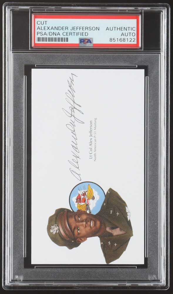 Alexander Jefferson Signed 3x5 Cut (PSA) at PristineAuction.com Alexander Jefferson Signed 3x5 Cut (PSA) at PristineAuction.com