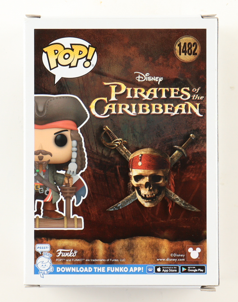 Johnny Depp Signed "Pirates of the Caribbean" #1482 Jack Sparrow Funko Pop! Vinyl Figure (ACOA) at PristineAuction.com Johnny Depp Signed "Pirates of the Caribbean" #1482 Jack Sparrow Funko Pop! Vinyl Figure (ACOA) at PristineAuction.com