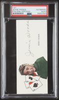Jessie Woods Signed 2x5 Cut (PSA) at PristineAuction.com