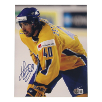 Henrik Zetterberg Signed Team Sweden 8x10 Photo (Beckett) at PristineAuction.com