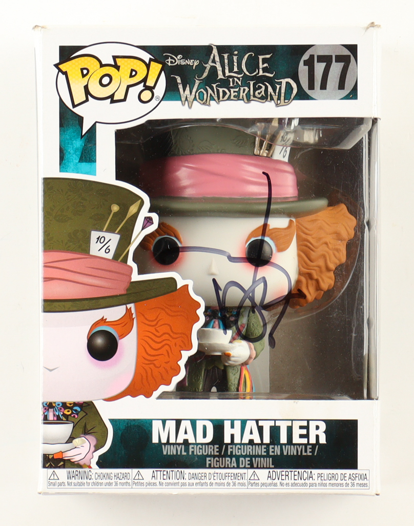Johnny Depp Signed "Alice in Wonderland" #177 Mad Hatter Funko Pop! Vinyl Figure (ACOA) at PristineAuction.com Johnny Depp Signed "Alice in Wonderland" #177 Mad Hatter Funko Pop! Vinyl Figure (ACOA) at PristineAuction.com