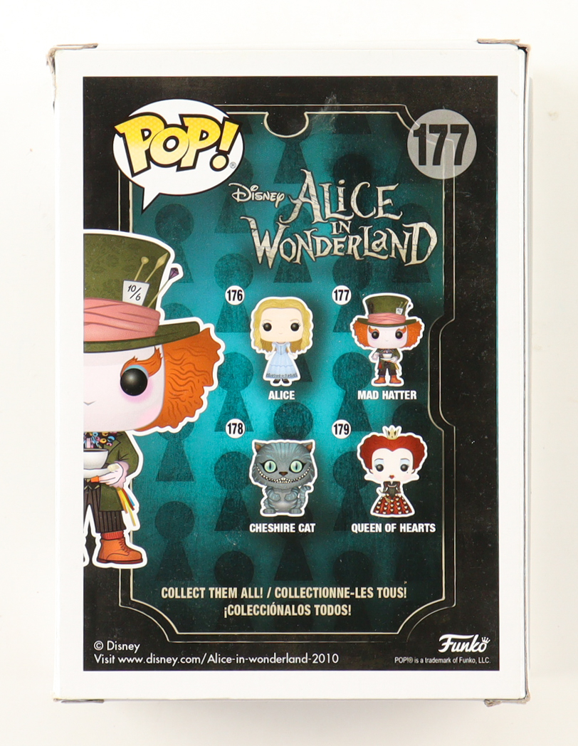 Johnny Depp Signed "Alice in Wonderland" #177 Mad Hatter Funko Pop! Vinyl Figure (ACOA) at PristineAuction.com Johnny Depp Signed "Alice in Wonderland" #177 Mad Hatter Funko Pop! Vinyl Figure (ACOA) at PristineAuction.com