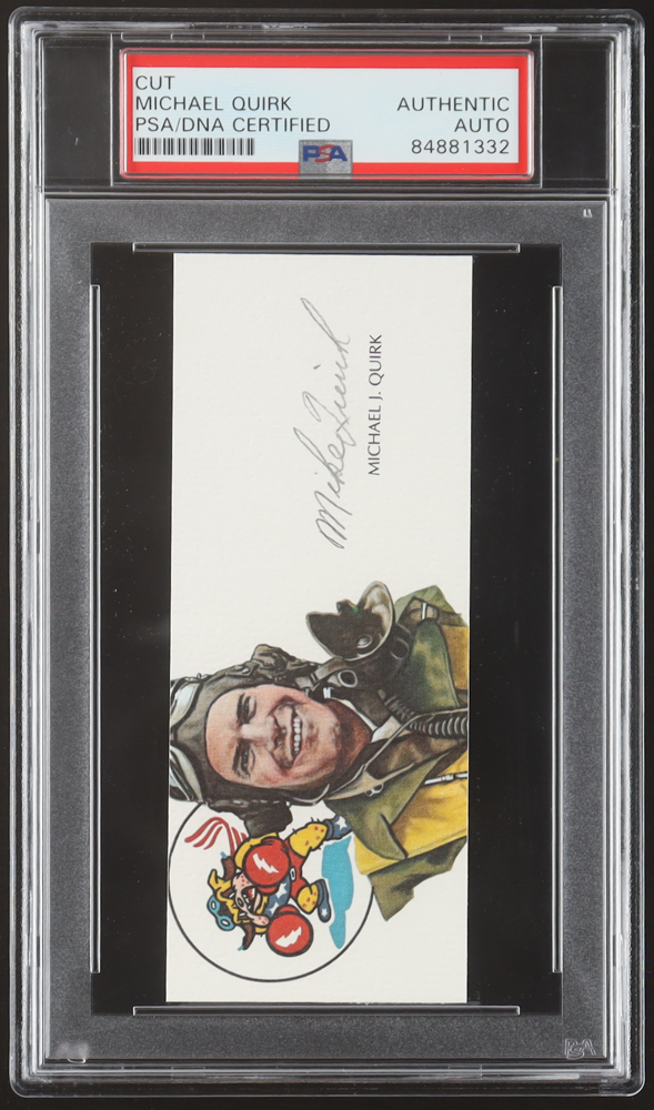 Michael Quirk Signed 2x5 Cut (PSA) at PristineAuction.com Michael Quirk Signed 2x5 Cut (PSA) at PristineAuction.com