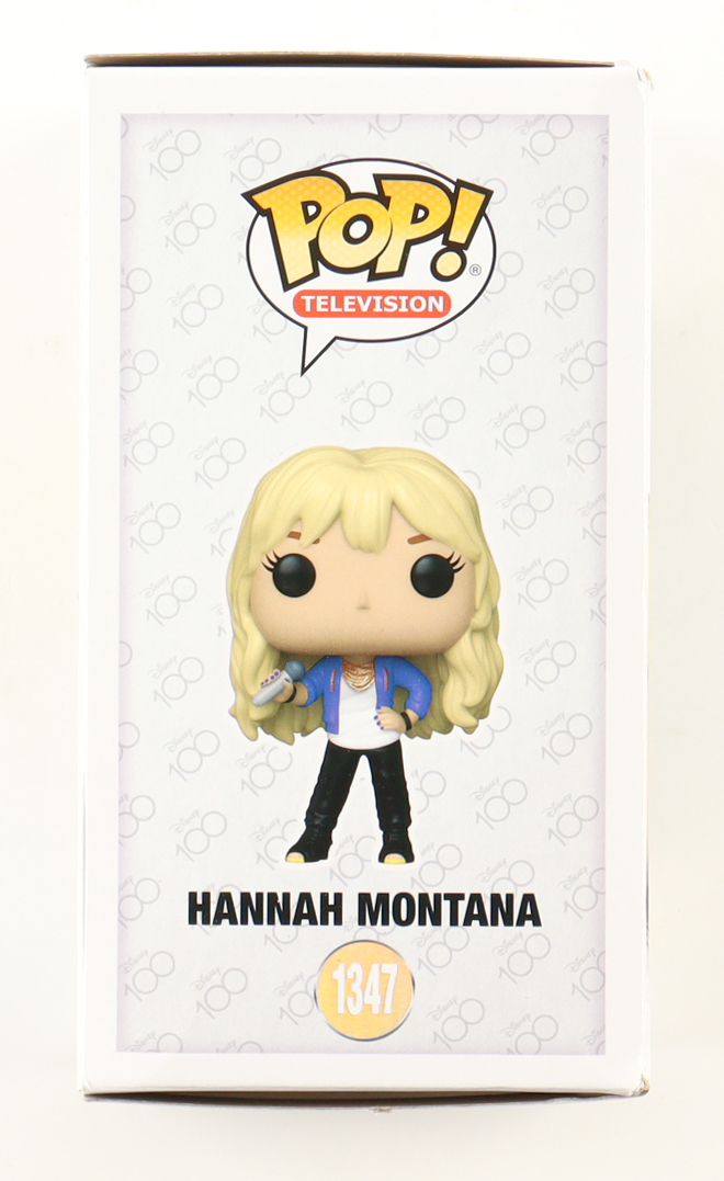 Miley Cyrus Signed "Disney 100" #1347 Hannah Montana Funko Pop! Vinyl Figure (AutographCOA) at PristineAuction.com Miley Cyrus Signed "Disney 100" #1347 Hannah Montana Funko Pop! Vinyl Figure (AutographCOA) at PristineAuction.com
