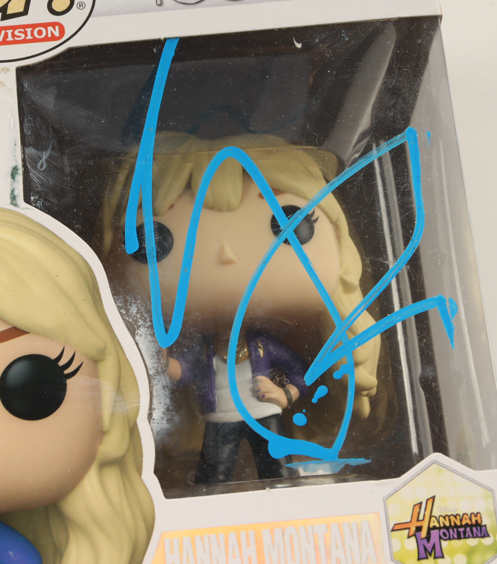 Miley Cyrus Signed "Disney 100" #1347 Hannah Montana Funko Pop! Vinyl Figure (AutographCOA) at PristineAuction.com Miley Cyrus Signed "Disney 100" #1347 Hannah Montana Funko Pop! Vinyl Figure (AutographCOA) at PristineAuction.com