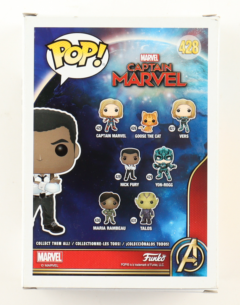 Samuel L. Jackson Signed "Captain Marvel" Marvel #428 Nick Fury Funko Pop! Vinyl Figure (ACOA) at PristineAuction.com Samuel L. Jackson Signed "Captain Marvel" Marvel #428 Nick Fury Funko Pop! Vinyl Figure (ACOA) at PristineAuction.com