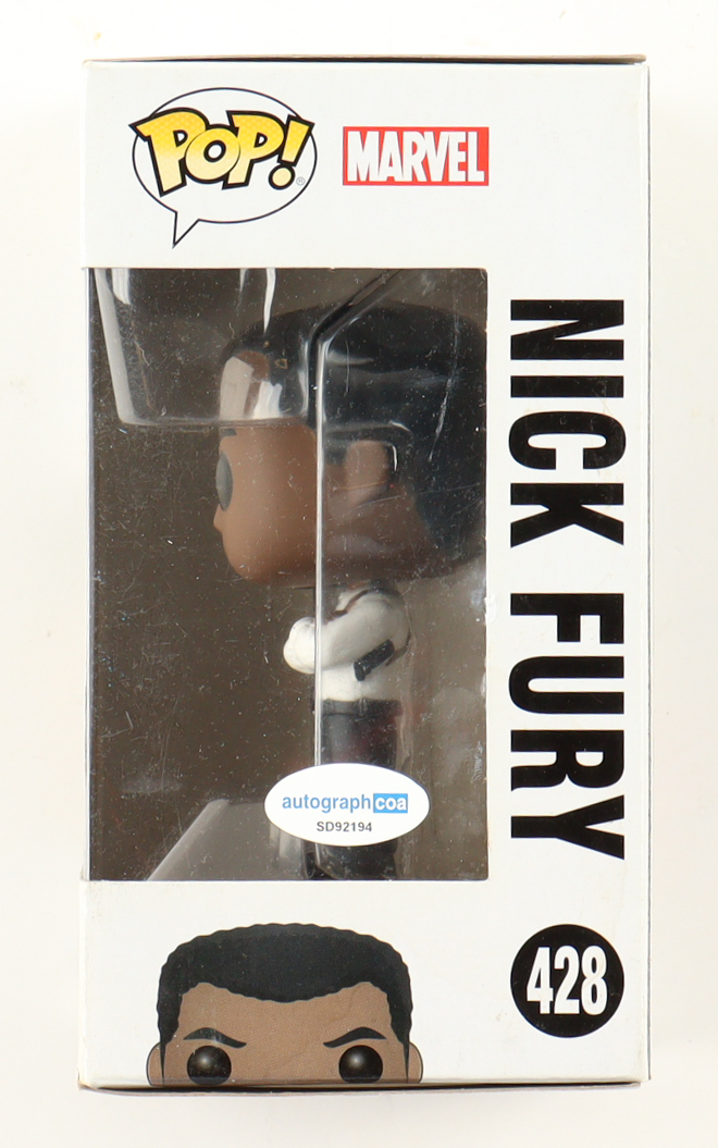Samuel L. Jackson Signed "Captain Marvel" Marvel #428 Nick Fury Funko Pop! Vinyl Figure (ACOA) at PristineAuction.com Samuel L. Jackson Signed "Captain Marvel" Marvel #428 Nick Fury Funko Pop! Vinyl Figure (ACOA) at PristineAuction.com