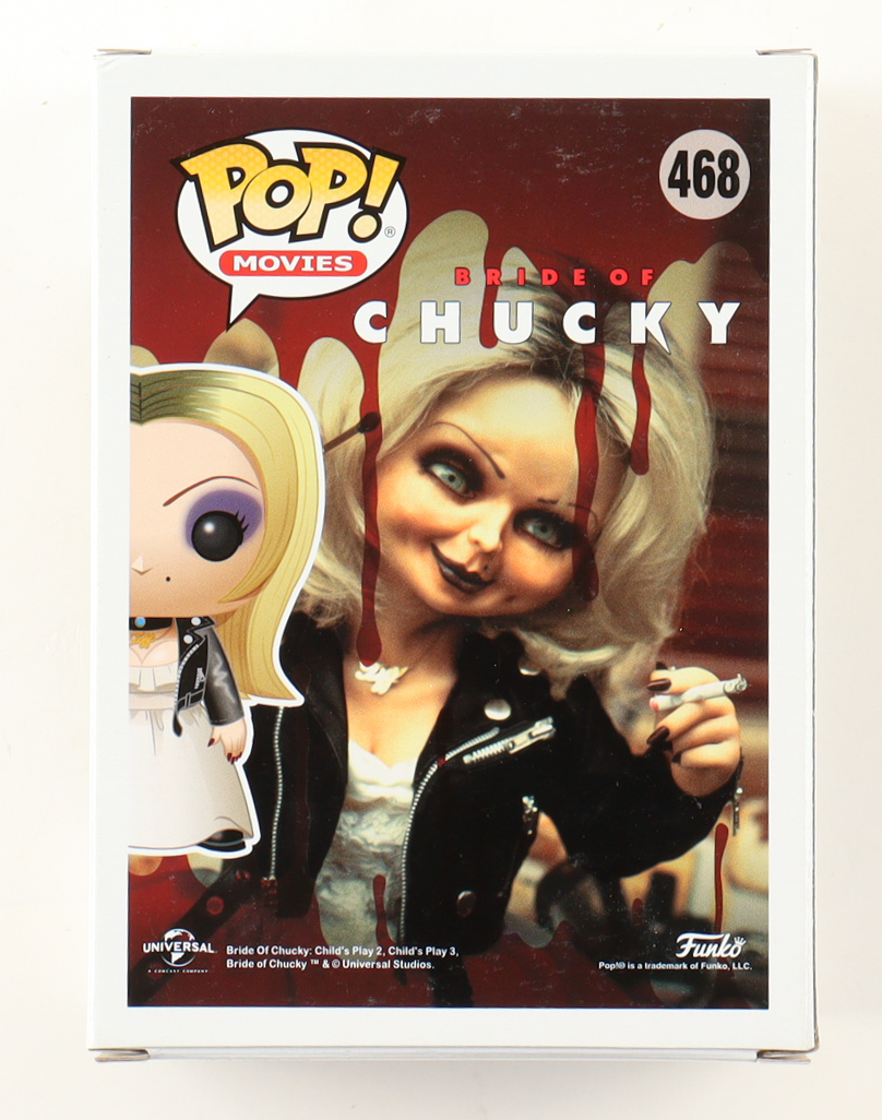 Jennifer Tilly Signed "Bride of Chucky" #468 Tiffany Funko Pop! Vinyl Figure (ACOA) at PristineAuction.com Jennifer Tilly Signed "Bride of Chucky" #468 Tiffany Funko Pop! Vinyl Figure (ACOA) at PristineAuction.com