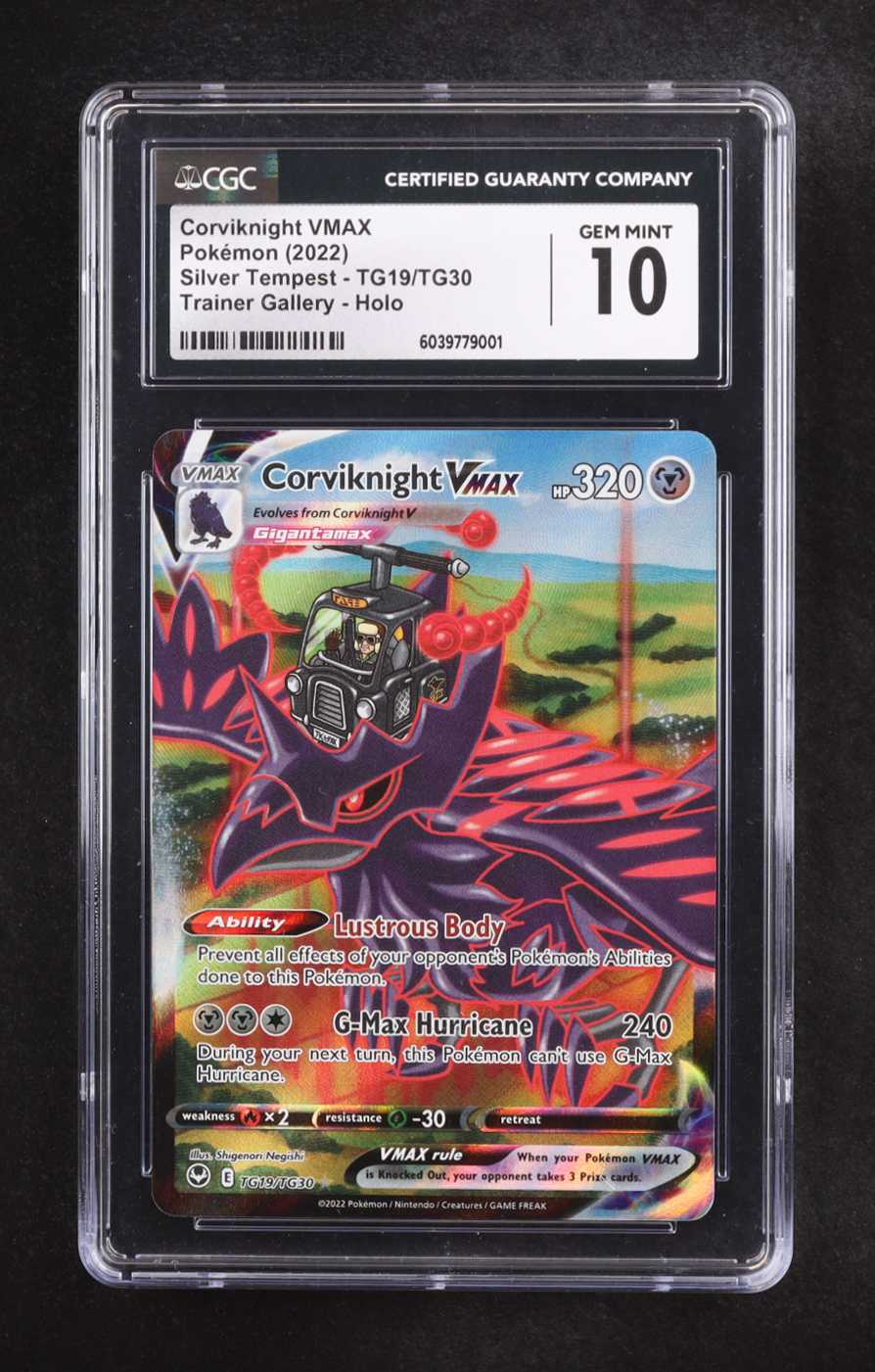 Corviknight VMAX URR 2022 Pokemon Sword and Shield Silver Tempest Trainer Gallery #TG19 (CGC 10) at PristineAuction.com Corviknight VMAX URR 2022 Pokemon Sword and Shield Silver Tempest Trainer Gallery #TG19 (CGC 10) at PristineAuction.com