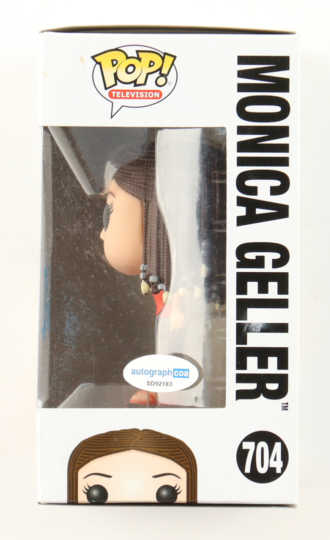 Courtney Cox Signed "Friends" #704 Monica Geller Funko Pop! Vinyl Figure (ACOA) at PristineAuction.com Courtney Cox Signed "Friends" #704 Monica Geller Funko Pop! Vinyl Figure (ACOA) at PristineAuction.com