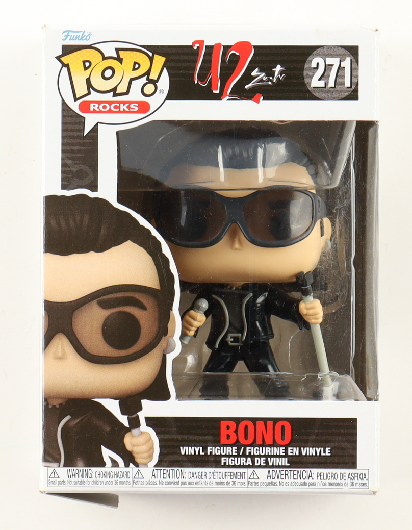Bono Signed U2 #271 Bono Funko Pop! Vinyl Figure (ACOA) at PristineAuction.com Bono Signed U2 #271 Bono Funko Pop! Vinyl Figure (ACOA) at PristineAuction.com