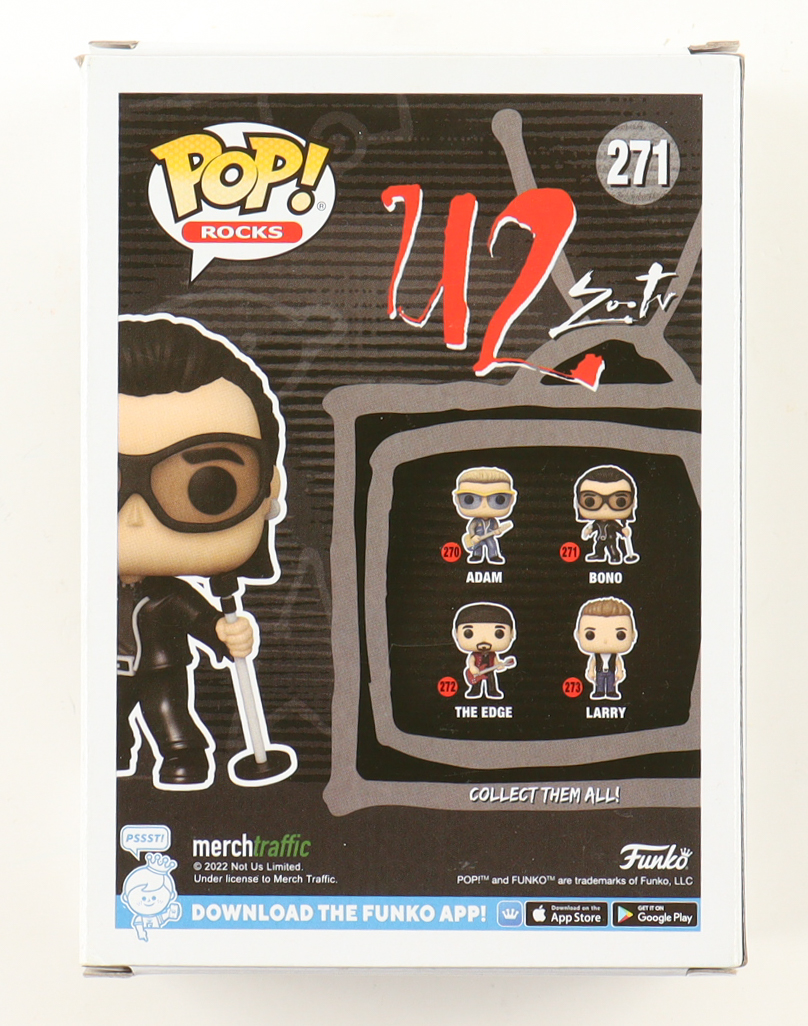 Bono Signed U2 #271 Bono Funko Pop! Vinyl Figure (ACOA) at PristineAuction.com Bono Signed U2 #271 Bono Funko Pop! Vinyl Figure (ACOA) at PristineAuction.com