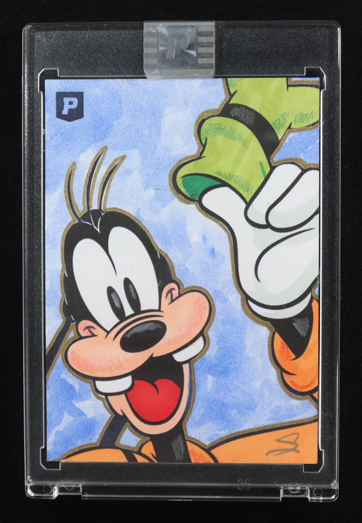 Gold Line Goof | Disney | Original Art Sketch Card by Scott Cook #3/5 (PA) at PristineAuction.com Gold Line Goof | Disney | Original Art Sketch Card by Scott Cook #3/5 (PA) at PristineAuction.com