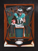 A.J. Brown 2024 Panini Certified Mirror Bronze Game Used Patch #MMPE-AJB #14/30 at PristineAuction.com