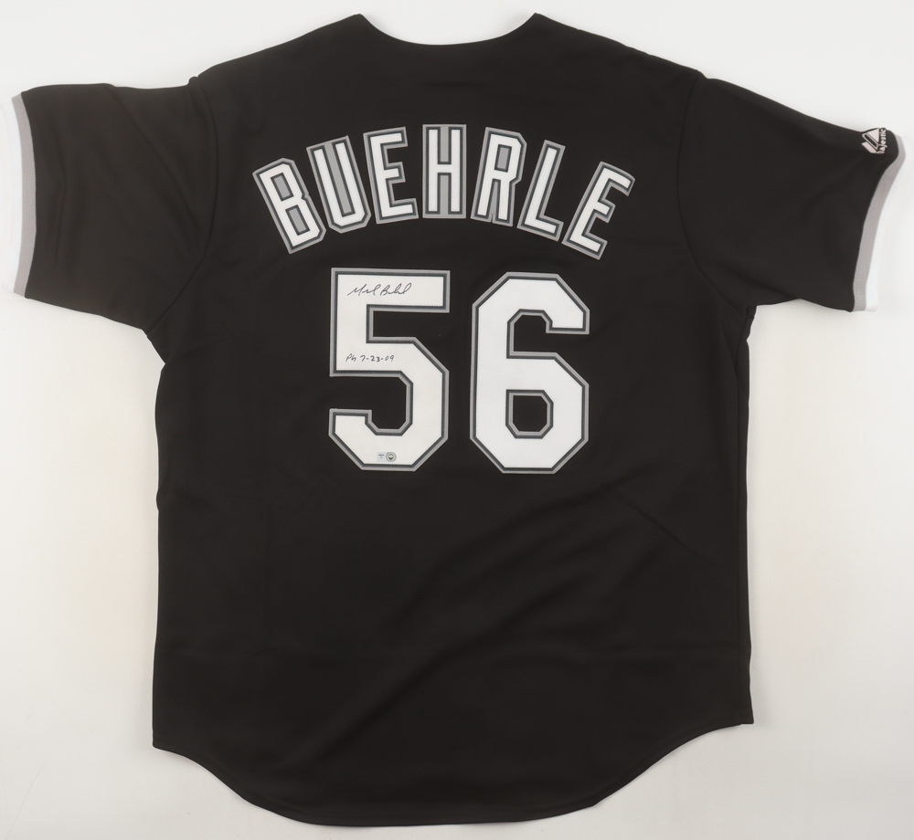 Mark Buehrle Signed White Sox Majestic Authentic Jersey Inscribed "PG-7-23-09" (MLB) at PristineAuction.com Mark Buehrle Signed White Sox Majestic Authentic Jersey Inscribed "PG-7-23-09" (MLB) at PristineAuction.com