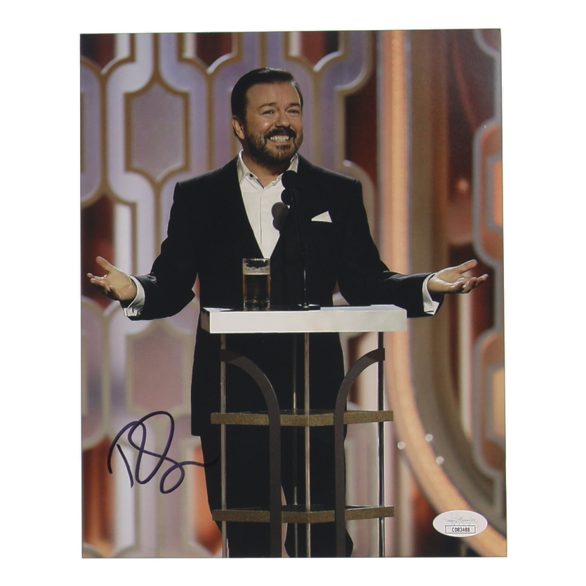 Ricky Gervais Signed 8x10 Photo (JSA) at PristineAuction.com Ricky Gervais Signed 8x10 Photo (JSA) at PristineAuction.com