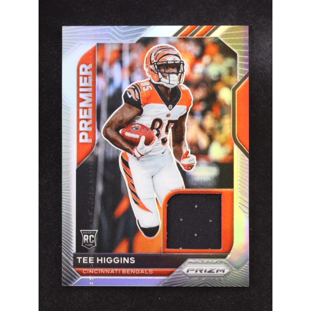 Tee Higgins 2020 Panini Prizm Premier Silver Jersey #17 RC at PristineAuction.com