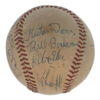 1971 Cubs Baseball Team-Signed by (16) with Leo Durocher, Ernie Banks, Ron Santo, Joe Pepitone (JSA) at PristineAuction.com