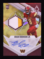 Brian Robinson Jr. 2022 Panini Phoenix Rookie Premiere Jersey Autographs Prime Yellow #27 RC #31/50 at PristineAuction.com