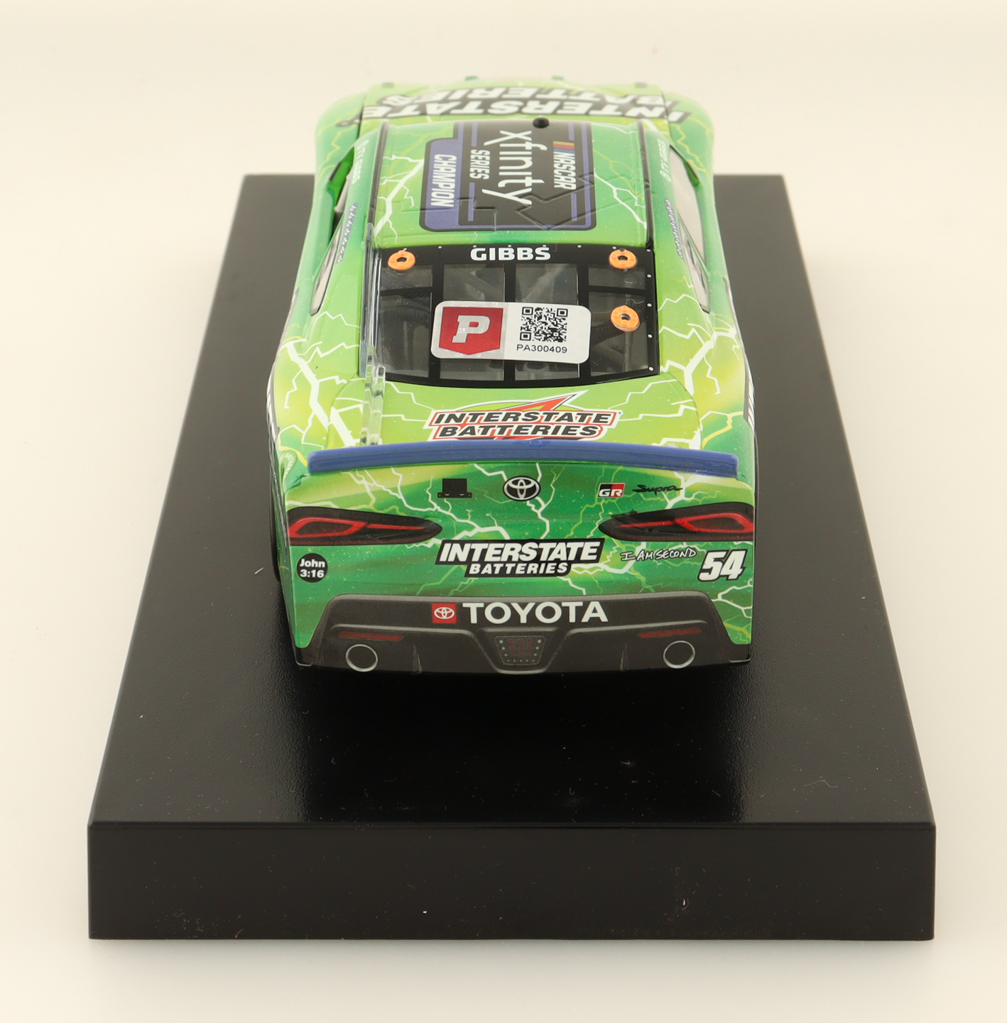 Ty Gibbs Signed 2022 #54 Interstate Batteries Xfinity Champion Toyota Supra | 1:24 Diecast Car (PA) at PristineAuction.com Ty Gibbs Signed 2022 #54 Interstate Batteries Xfinity Champion Toyota Supra | 1:24 Diecast Car (PA) at PristineAuction.com