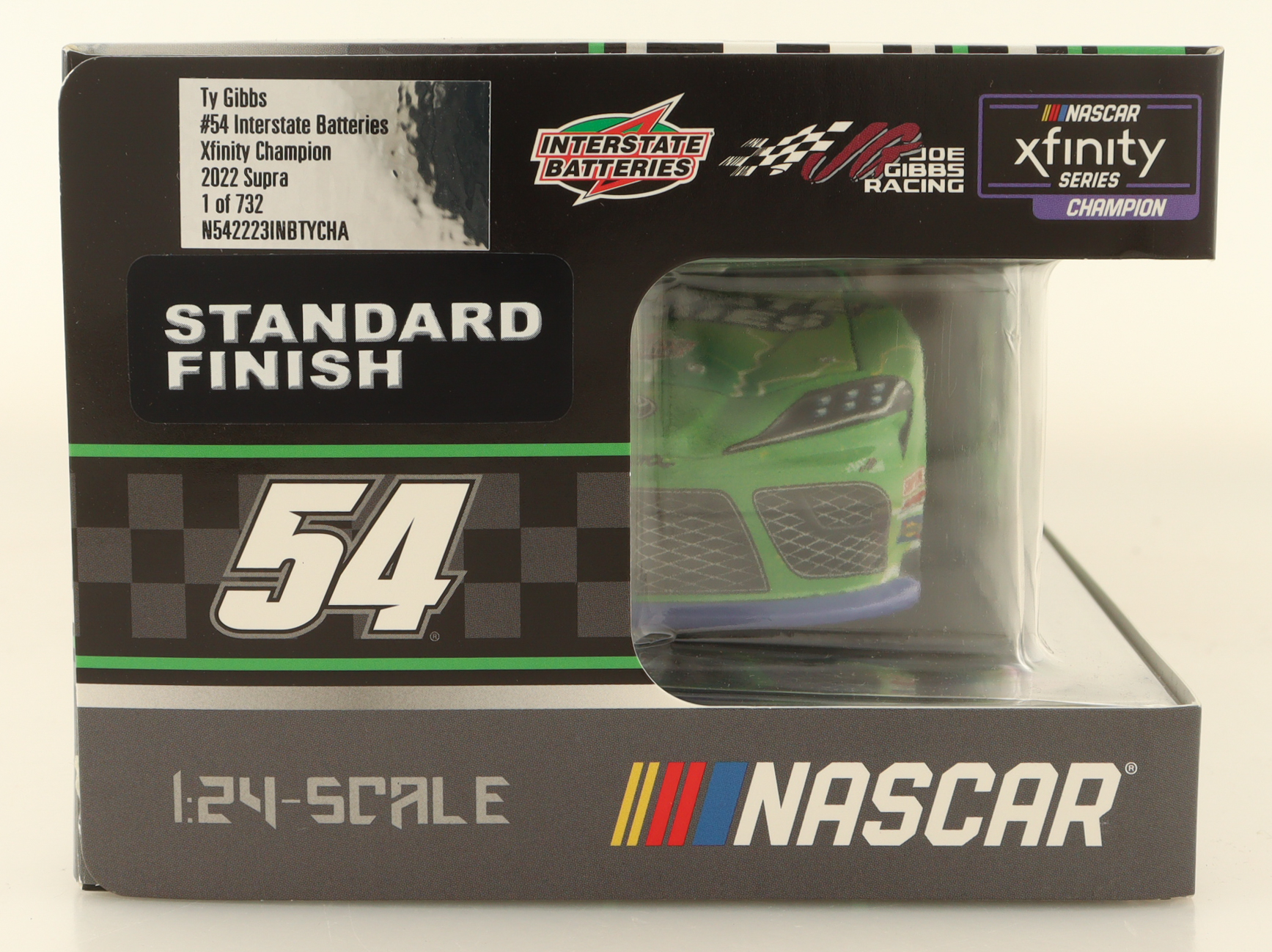 Ty Gibbs Signed 2022 #54 Interstate Batteries Supra (Xfinity Champion) 1:24 Diecast Car (PA) at PristineAuction.com Ty Gibbs Signed 2022 #54 Interstate Batteries Supra (Xfinity Champion) 1:24 Diecast Car (PA) at PristineAuction.com