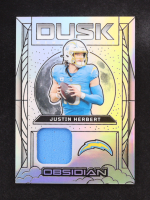 Justin Herbert 2024 Panini Obsidian Dusk Silver Jersey Relic #DM-JHT #41/99 at PristineAuction.com