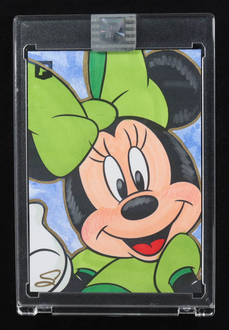 Gold Line Minnie Mouse | Disney | Original Art Sketch Card by Scott Cook #2/5 (PA) at PristineAuction.com Gold Line Minnie Mouse | Disney | Original Art Sketch Card by Scott Cook #2/5 (PA) at PristineAuction.com