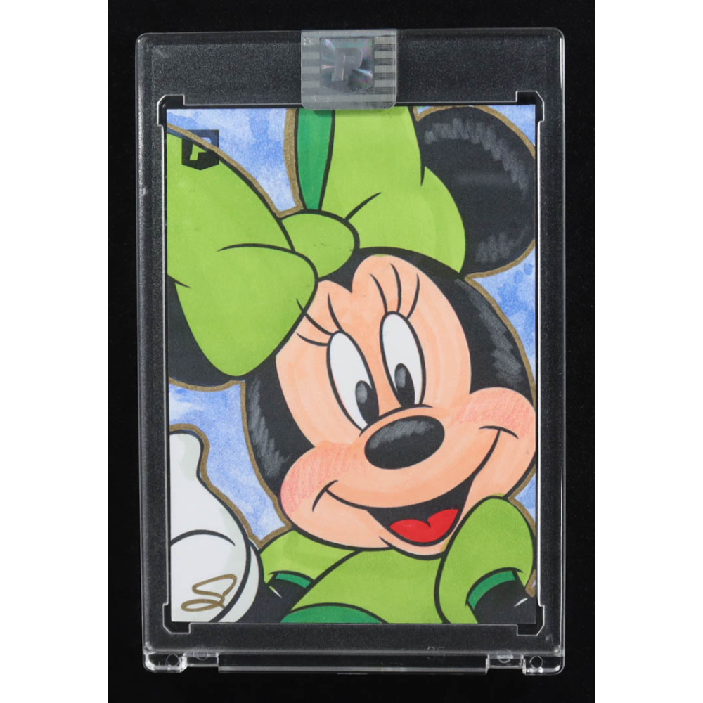 Gold Line Minnie Mouse | Disney | Original Art Sketch Card by Scott Cook #2/5 (PA) at PristineAuction.com Gold Line Minnie Mouse | Disney | Original Art Sketch Card by Scott Cook #2/5 (PA) at PristineAuction.com