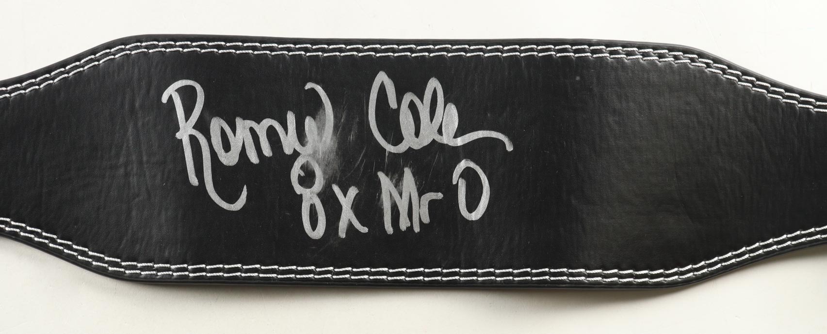 Ronnie Coleman Signed Belt Inscribed "8x Mr. O" (JSA) at PristineAuction.com Ronnie Coleman Signed Belt Inscribed "8x Mr. O" (JSA) at PristineAuction.com