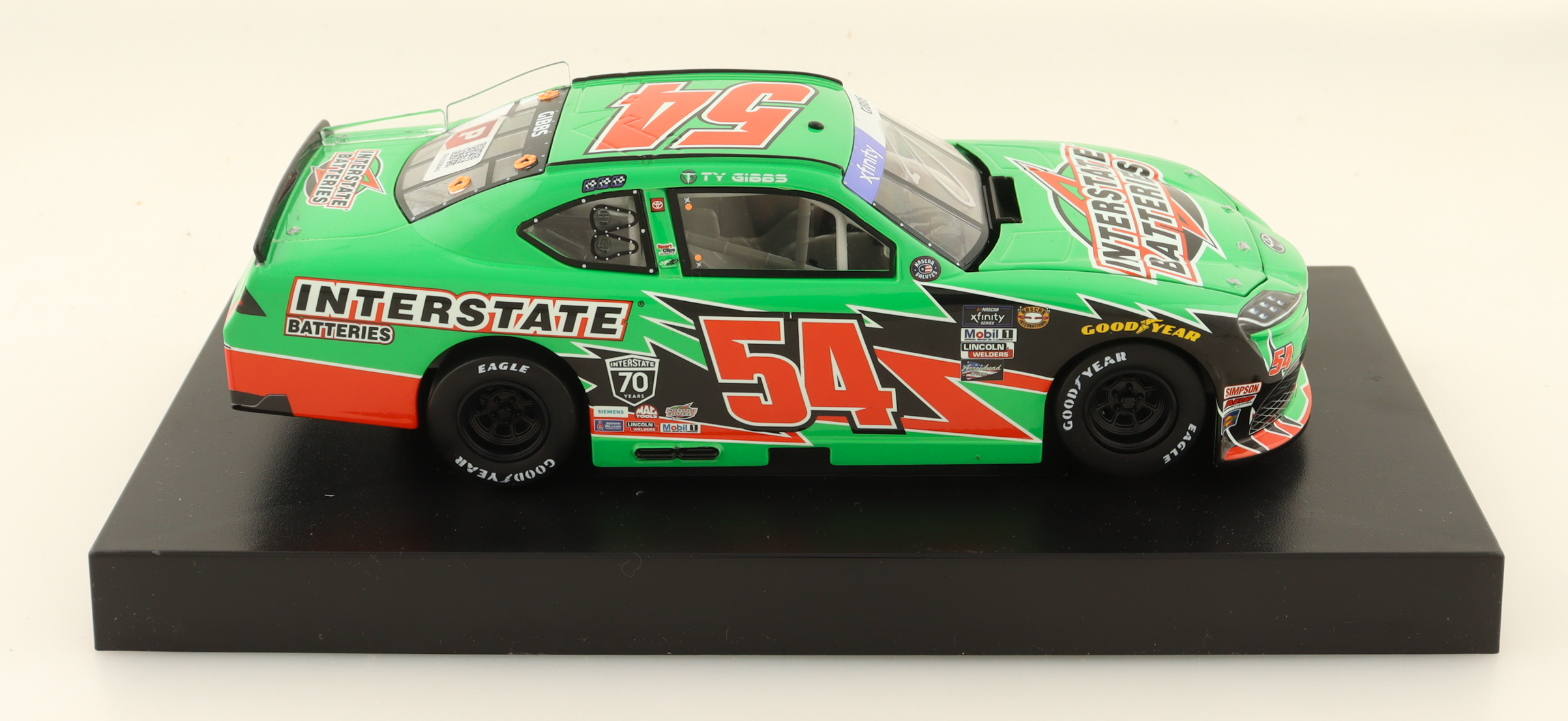 Ty Gibbs Signed 2022 #54 Interstate Batteries Toyota Supra | 1:24 Diecast Car (PA) at PristineAuction.com Ty Gibbs Signed 2022 #54 Interstate Batteries Toyota Supra | 1:24 Diecast Car (PA) at PristineAuction.com