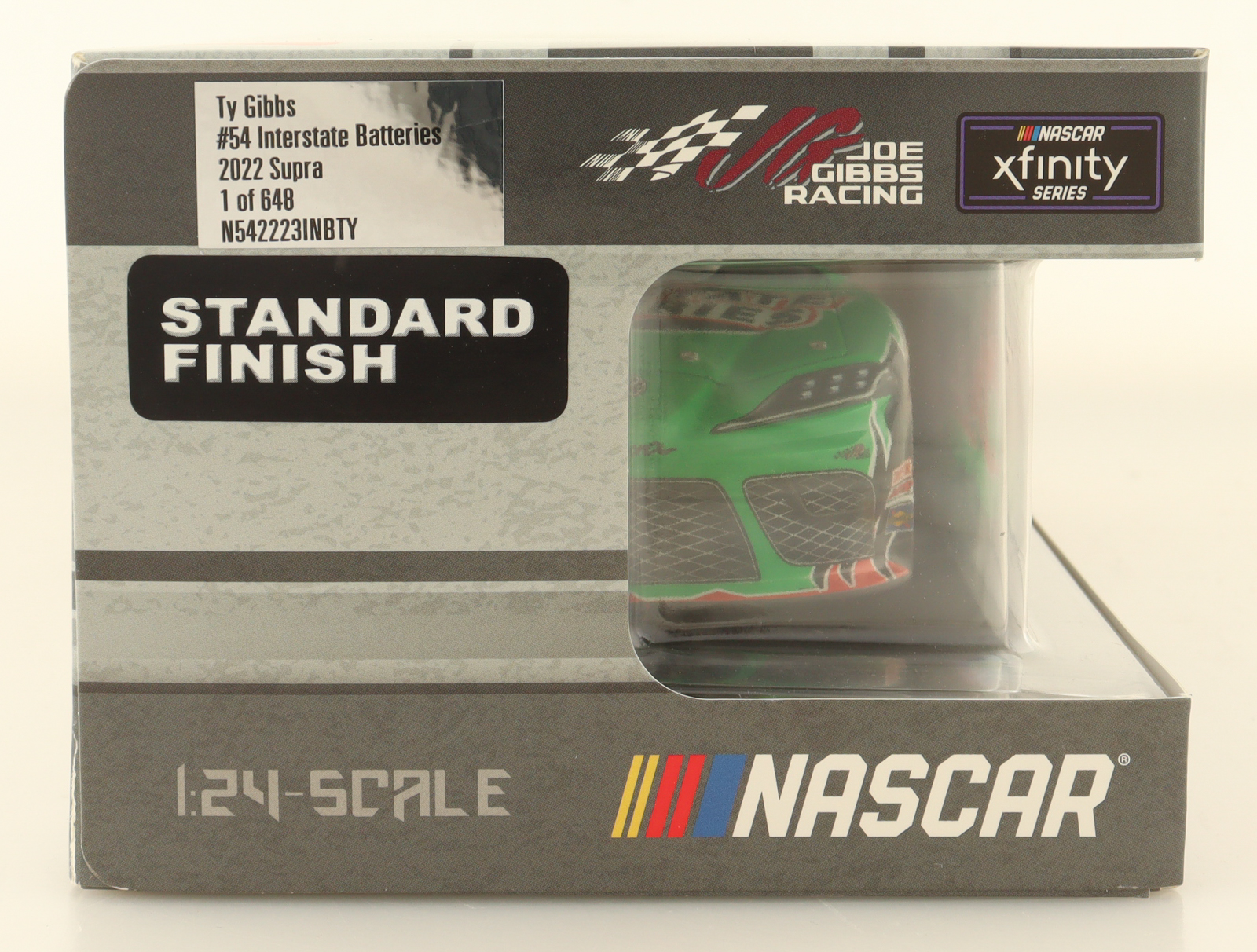 Ty Gibbs Signed 2022 #54 Interstate Batteries Toyota Supra | 1:24 Diecast Car (PA) at PristineAuction.com Ty Gibbs Signed 2022 #54 Interstate Batteries Toyota Supra | 1:24 Diecast Car (PA) at PristineAuction.com