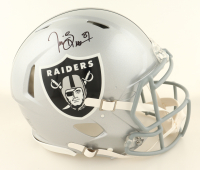 Tim Brown Signed Raiders Full-Size Authentic On-Field Speed Helmet (Fanatics) at PristineAuction.com