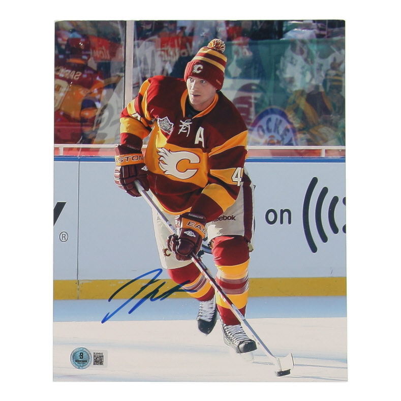 Jay Bouwmeester Signed Flames 8x10 Photo (Beckett) at PristineAuction.com Jay Bouwmeester Signed Flames 8x10 Photo (Beckett) at PristineAuction.com