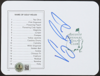 Vijay Singh Signed Augusta National Golf Club Scorecard (Beckett) at PristineAuction.com