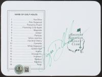 Bryson DeChambeau Signed Augusta National Golf Club Scorecard (Beckett) at PristineAuction.com