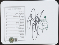 Rickie Fowler Signed Augusta National Golf Club Scorecard (Beckett) at PristineAuction.com