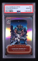 Saquon Barkley 2024 Donruss Optic Uptowns #17 (PSA 10) at PristineAuction.com
