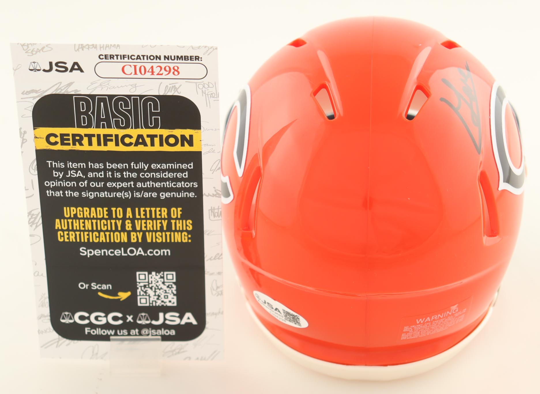 Colston Loveland Signed Bears Speed Mini Helmet (JSA) at PristineAuction.com Colston Loveland Signed Bears Speed Mini Helmet (JSA) at PristineAuction.com
