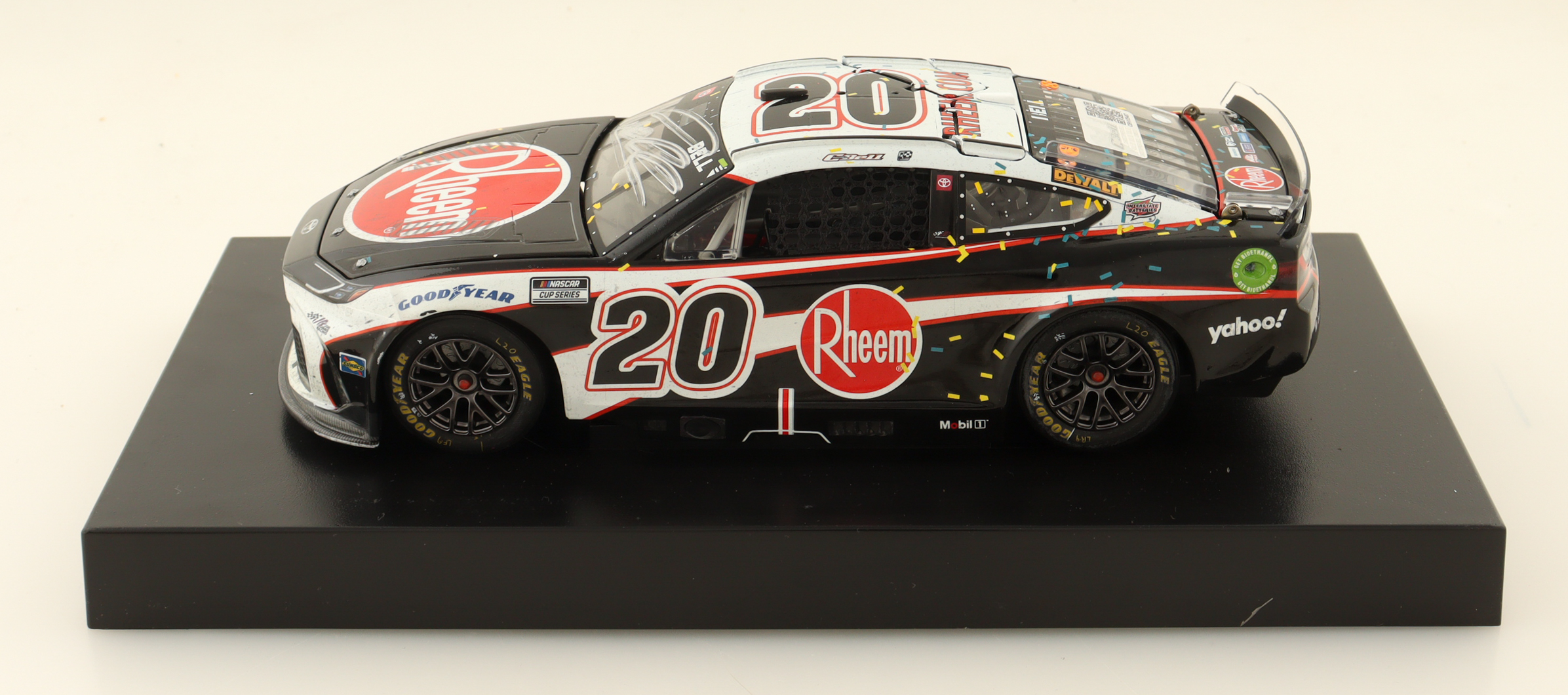 Christopher Bell Signed 2024 #20 Rheem Phoenix Win Elite 1:24 Diecast Car (Bell COA) at PristineAuction.com Christopher Bell Signed 2024 #20 Rheem Phoenix Win Elite 1:24 Diecast Car (Bell COA) at PristineAuction.com