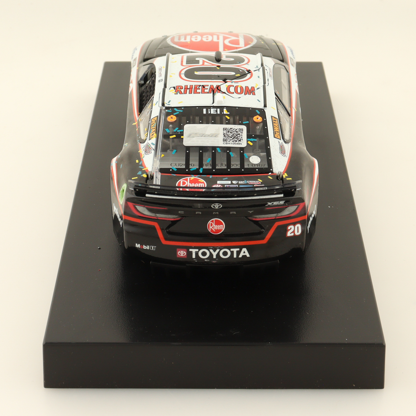 Christopher Bell Signed 2024 #20 Rheem Phoenix Win Elite 1:24 Diecast Car (Bell COA) at PristineAuction.com Christopher Bell Signed 2024 #20 Rheem Phoenix Win Elite 1:24 Diecast Car (Bell COA) at PristineAuction.com