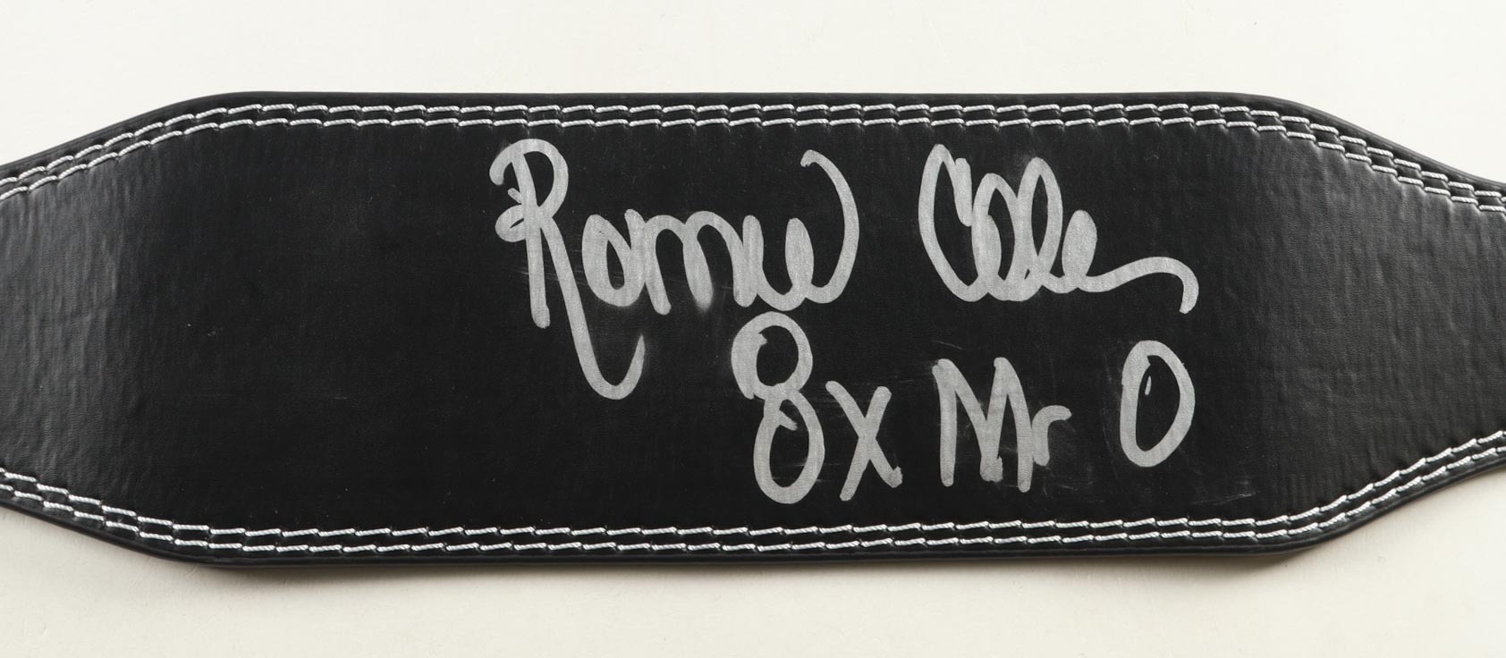 Ronnie Coleman Signed Belt Inscribed "8x Mr. O" (JSA) at PristineAuction.com Ronnie Coleman Signed Belt Inscribed "8x Mr. O" (JSA) at PristineAuction.com